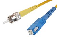 536-8430 RS PRO SC to ST Simplex Single Mode OS1 Fibre Optic Cable, 9/125μm, Yellow, 1m