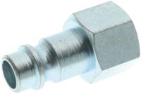 231-2517 RS PRO Nickel Plated Brass Female Pneumatic Straight Threaded-to-Tube Adapter, 3/8 in Female Threaded, Tube