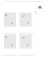 bpt-517-427 Brady B-427 Self-laminating Vinyl Transparent/White Cable Labels, 38.10mm Width, 63.5mm Height, 2000 Qty