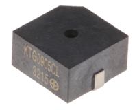 ktg0905cl Kingstate 80dB SMD Continuous Internal Magnetic Buzzer Component, 9.6 x 9.6 x 5mm, 4V ac Min, 7V ac Max