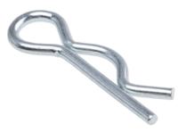 839-280 RS PRO Bright Zinc Plated Steel Retaining Clip, 8mm Diameter