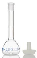 251-9414 RS PRO 50ml Borosilicate Glass Narrow Neck Volumetric Flask