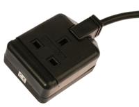 296-3616 RS PRO 10m 1 Socket Type G - British Extension Lead