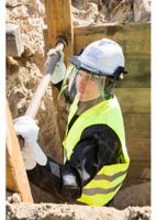 10115840 MSA Safety Polycarbonate Clear Hard Hat Visor Carrier, Chin Protector