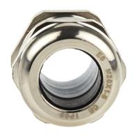 831-9024 RS PRO Metallic Nickel Plated Brass Cable Gland, M20 Thread, 8mm min., 14mm max., IP68
