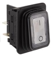 19353113 Marquardt Illuminated DPST, On-Off Rocker Switch Panel Mount