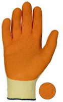 sho310y Showa Showa 310 Yellow Polyester Cotton Fibre Work Gloves, Size 8, Latex Coating