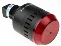 855pc-b24me422 Allen Bradley 855PC Series Red Sounder Beacon, 24 V ac/dc, IP65, Panel Mount, 98dB at 1 Metre
