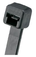 plt2m-c0 Panduit Cable Tie, Locking Cable Tie, 203mm x 2.5 mm, Black Nylon, Pk-100