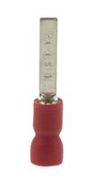 178-7249 RS PRO Insulated Crimp Blade Terminal 14mm Blade Length, 0.5mm² to 1.5mm², 22AWG to 16AWG, Red