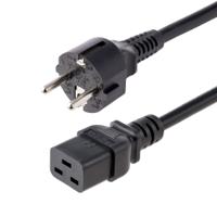 pxteuc192m StarTech.com Right Angle CEE 7/7 Plug to Straight C19 Socket Power Cord, 2m