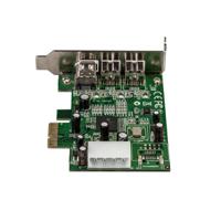 pex1394b3lp StarTech.com 3 Port PCIe Firewire Card