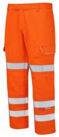 prarc07-30t PULSAR PRARC07 Orange Hi Vis Trouser Fire Retardant 30 in 30 in Leg Length 33in