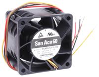 9ga0612p1j03 Sanyo Denki San Ace 9GA Series Axial Fan, 12 V dc, DC Operation, 105m³/h, 18W, 1.5A Max, 60 x 60 x 38mm