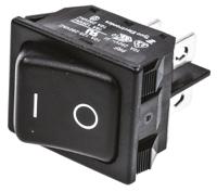 1634201-3 TE Connectivity DPST, On-Off Rocker Switch Panel Mount