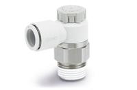 as1201f-m5-03a SMC AS Series Threaded Flow Controller, M5 x 0.8 Inlet Port, 3mm Tube Inlet Port x 5/32in Tube Outlet Port