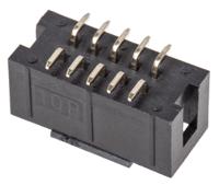 awhw-10g-smd ASSMANN WSW AWHW Series Straight Surface PCB Header, 10 Contact(s), 2.54 mm Pitch, 2 Row, Shrouded