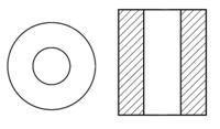 432703021381 FERROXCUBE Ferrite Sleeve, 9.5 Dia. x 19.05mm, For EMI Suppression, Apertures: 1, Diameter 4.75mm