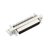 10250-5212pl 3M, 102 Female 50 Pin Right Angle Through Hole SCSI Connector 2.54mm Pitch, Solder