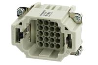 c146-10a024-000-9 Amphenol Industrial Heavy Duty Power Connector Insert, 10A, Male, Heavy Mate C146 Series, 24 + PE Contacts