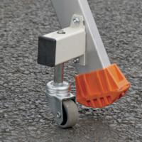 02370006 TUBESCA Anodized Aluminium 6 steps Step Ladder, 1.32m platform height, 1.97m open length