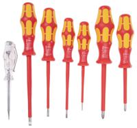 05006147001 Wera Phillips; Slotted Insulated Screwdriver Set, 7-Piece