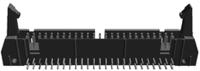 1-5499141-0 TE Connectivity AMP-LATCH Series Right Angle Through Hole PCB Header, 50 Contact(s), 2.54 mm Pitch, 2 Row, Shrouded