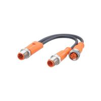 evc854 ifm electronic Male 5 way M12 to Female 5 way M12 Communication Cable, 0.1 m