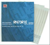 rn73r1et-kit1 KOA, RN73R Thin Film, SMT 49 Resistor Kit, with 4900 pieces, 100Ω → 10kΩ