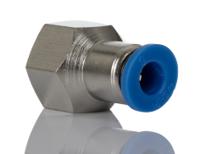 916-0741 RS PRO Straight Threaded Adaptor, R 1/4 Female to Push In 6 mm, Threaded-to-Tube Connection Style