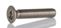 262-5796 RS PRO Hexalobular Recess M5 Countersunk A2 304 Stainless Steel Machine Screw ISO 14583 M5 x 25mm