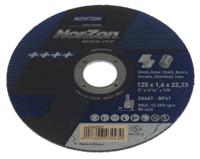 66252829577 Norton Cutting Disc Zirconium Grinding Disc, 125mm x 1.6mm Thick, P46 Grit, 5 in pack