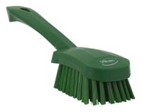 41922 Vikan Hard Bristle Green Scrubbing Brush, 36mm bristle length, Polyester bristle material