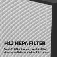 9436902 Fellowes HEPA Air Purifier, 55m², 31 dB, 36 dB, 40 dB, 47 dB, 55 dB