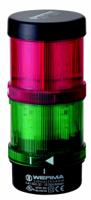 64924003 Werma KS71 Series Green, Red Signal Tower, 2 Lights, 115 V, Base Mount, Wall Mount
