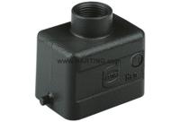 19370061440 HARTING Han M Heavy Duty Power Connector Hood, M20 Thread, Top Entry