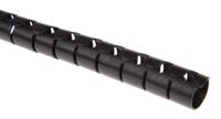 161-64204-hwpp16l2-pp-bk HellermannTyton Spiral Wrap, I.D 16mm, 16mm Polypropylene Helawrap Series