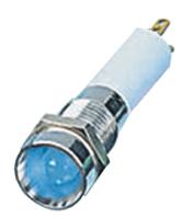 190503z7 CML Innovative Technologies Blue Panel Mount Indicator, 24V, 8mm Mounting Hole Size, Solder Tab Termination, IP67