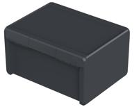 96038574 Bopla Bocube Series Graphite Grey ABS Enclosure, IP66, IP68, Graphite Grey Lid, 120 x 300 x 239mm