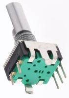 pec11r-4220f-s0024 Bourns 24 Pulse Incremental Mechanical Rotary Encoder with a 6 mm Flat Shaft (Not Indexed), Through Hole