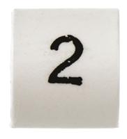 trsa-1019e12 TE Connectivity Heat Shrink Cable Markers, White, Pre-printed "2", 2 → 6mm Cable, TRSA-1019/E/1/2