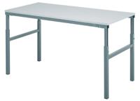 909-7084 RS PRO Workbench, 300kg Max Load, Adjustable Height, 650 → 900mm x 1800mm x 700mm