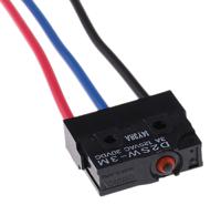 d2sw-3m Omron Pin Plunger Micro Switch, Pre-wired Terminal, 3 A @ 30 V dc, SPDT, IP67