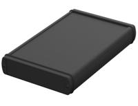 84136200hmt1-abph-1300-0200 Bopla Alubos (Set) Series Black Aluminium General Purpose Enclosure, IP65, Black Lid, 138 x 34 x 200mm