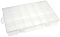 450-3446 RS PRO 18 Cell Transparent PP Compartment Box, 40mm x 280mm x 180mm
