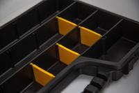 435-0191 RS PRO 17 Cell Black, Transparent PP, Adjustable Compartment Box, 60mm x 510mm x 330mm