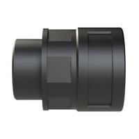 bvnd-m329gt Straight, Conduit Fitting, 29mm Nominal Size, M32, Polyamide 6, Black