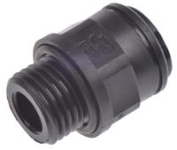 pm010812e John Guest PM Series Straight Threaded Adaptor, G 1/4 Male to Push In 8 mm, Threaded-to-Tube Connection Style