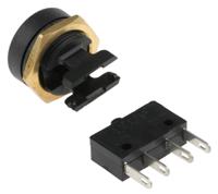 49-59122 ITW Switches 49-59 Series Push Button Switch, Momentary, Panel Mount, 16mm Cutout, SPDT, Clear LED, 250V ac, IP67