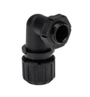 asf13pg990-awb13 Adaptaflex 90° Elbow, Conduit Fitting, 13mm Nominal Size, PG9, Nylon 66, Black IP66, IP67, IP68, IP69K rating